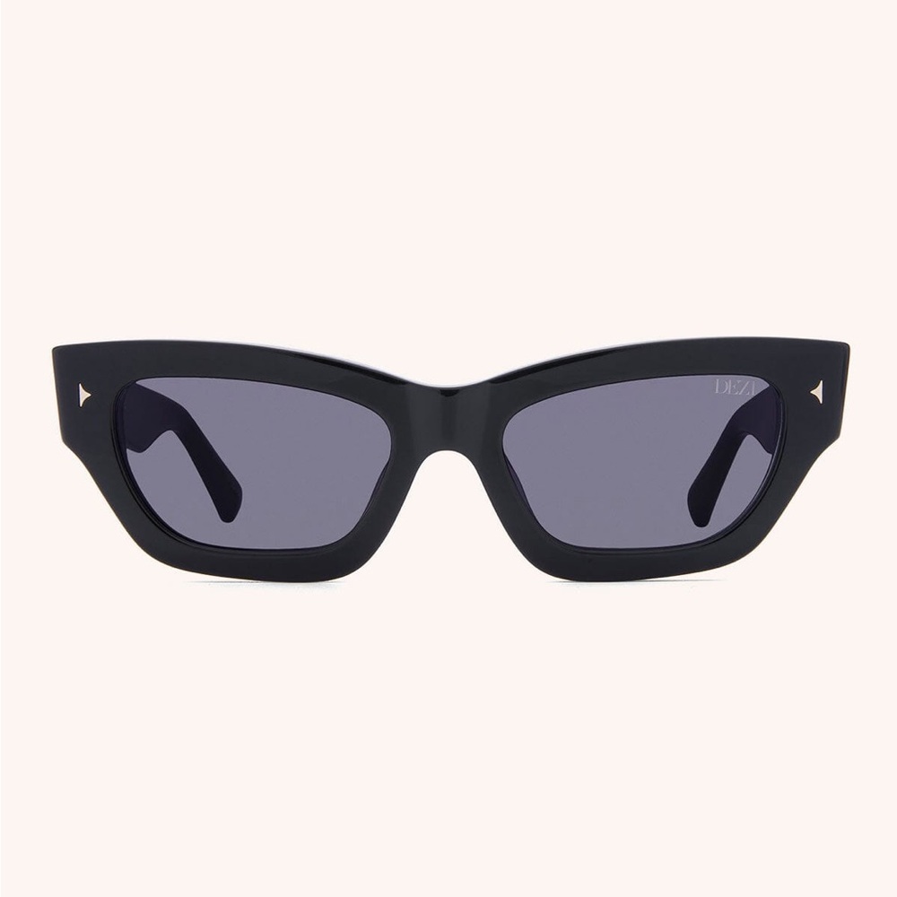 Dezi Black Angular Sunglasses - image 1